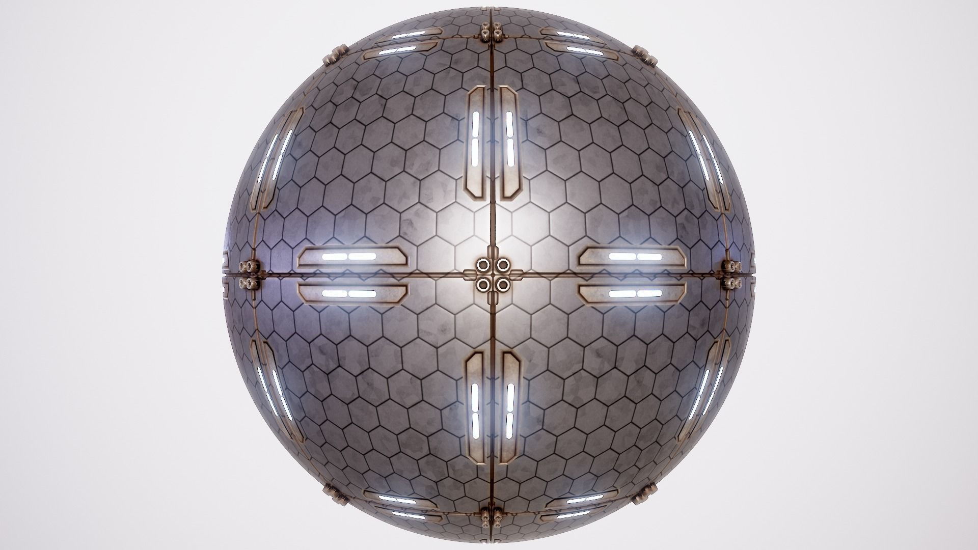 PBR Sci-Fi Texture Pack 08 Low-poly 3D model_1