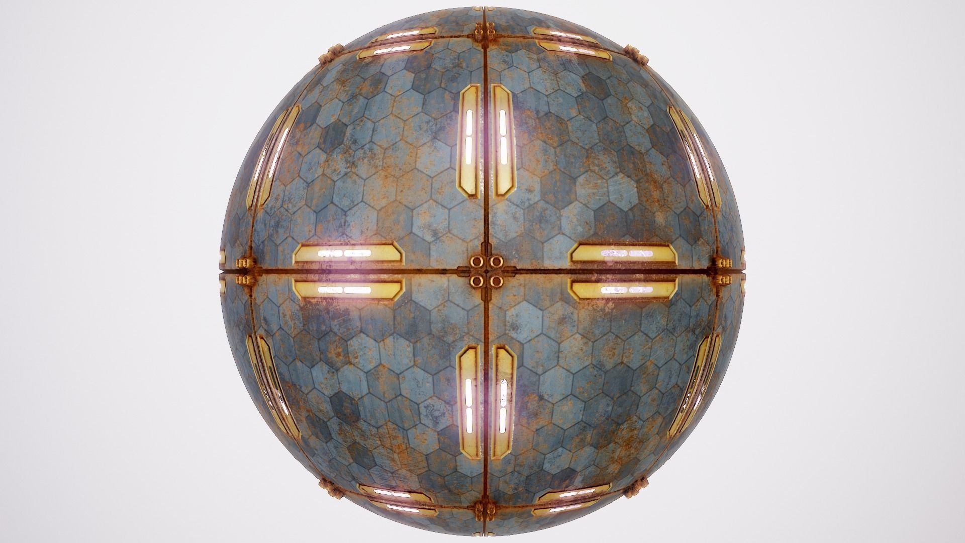 PBR Sci-Fi Texture Pack 08 Low-poly 3D model_10