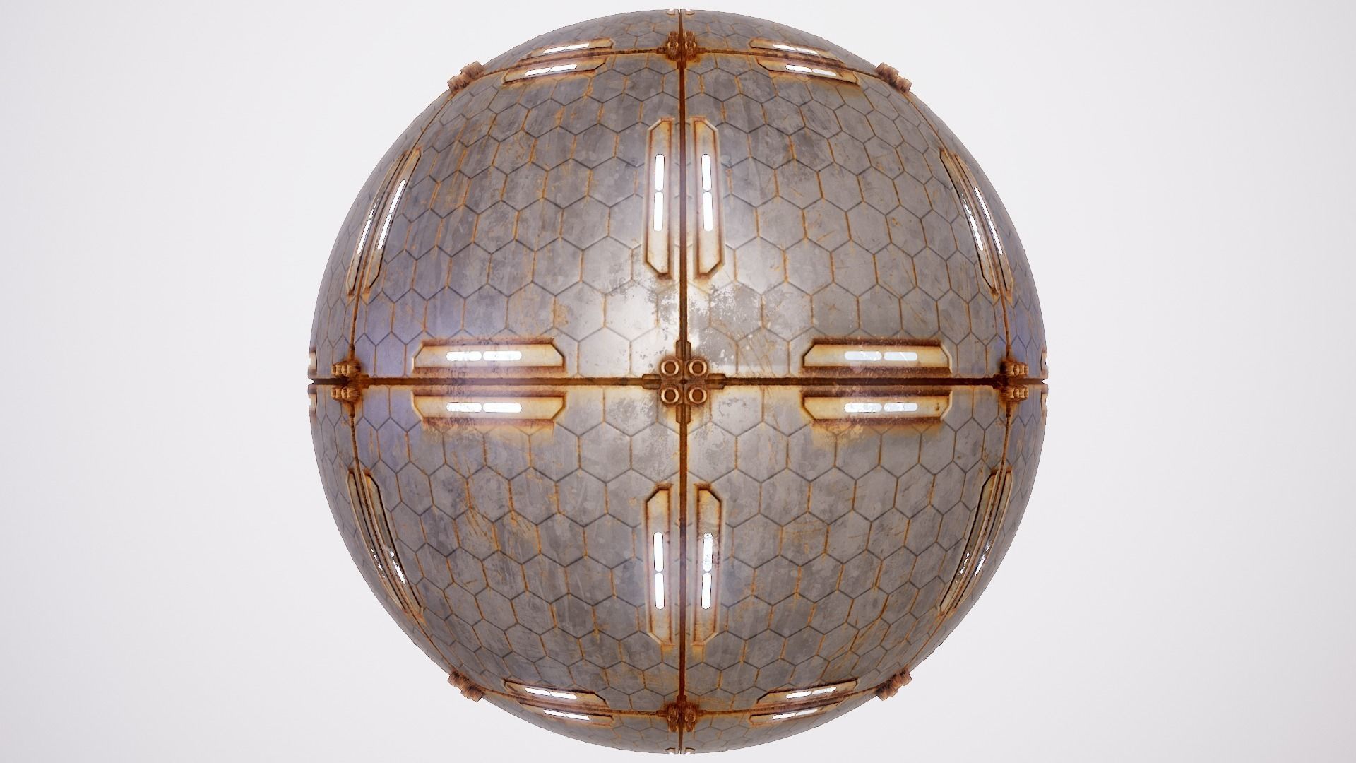 PBR Sci-Fi Texture Pack 08 Low-poly 3D model_4