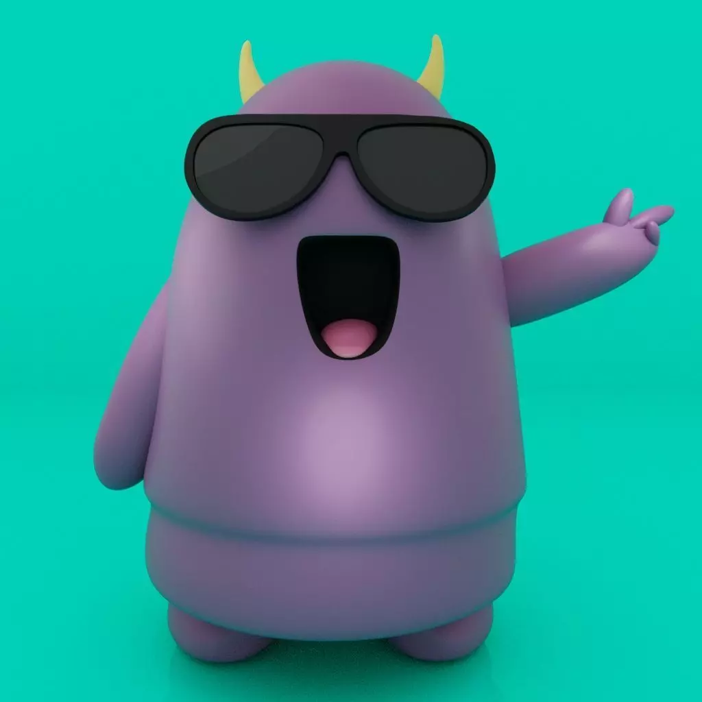 Cute Little Monster 03 3D print model_0