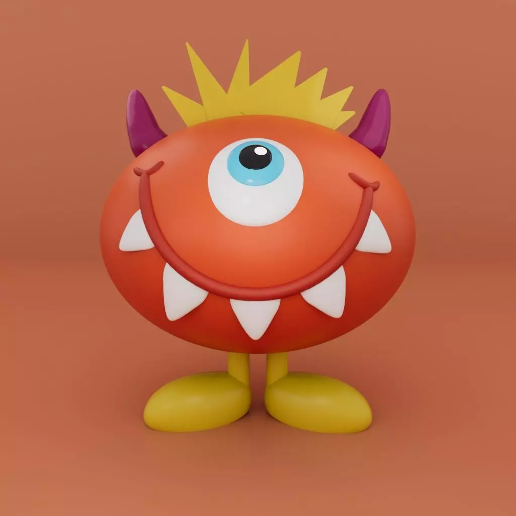 Toothee Monster  3D print model_0