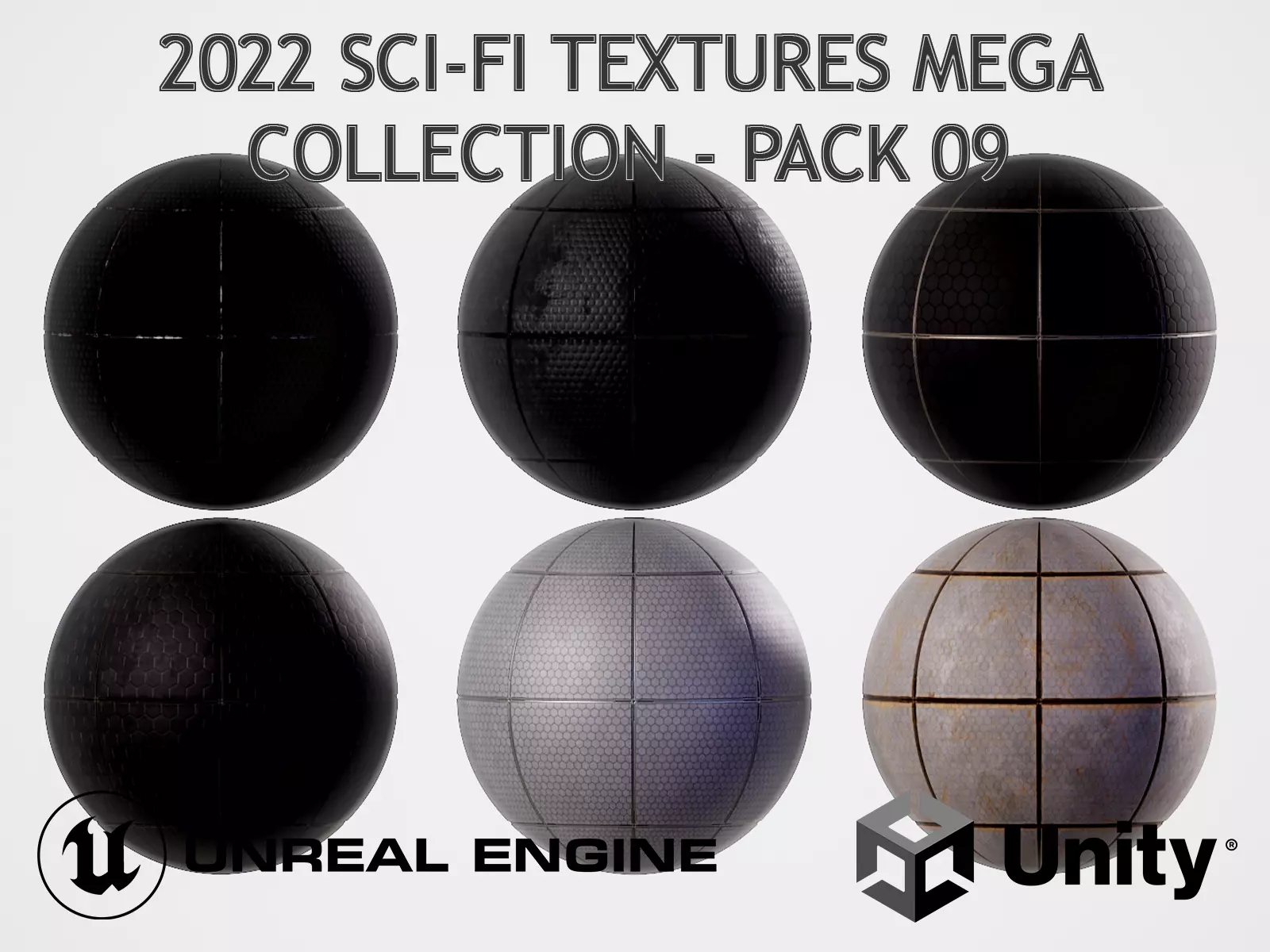 PBR Sci-Fi Texture Pack 09 Low-poly 3D model_0