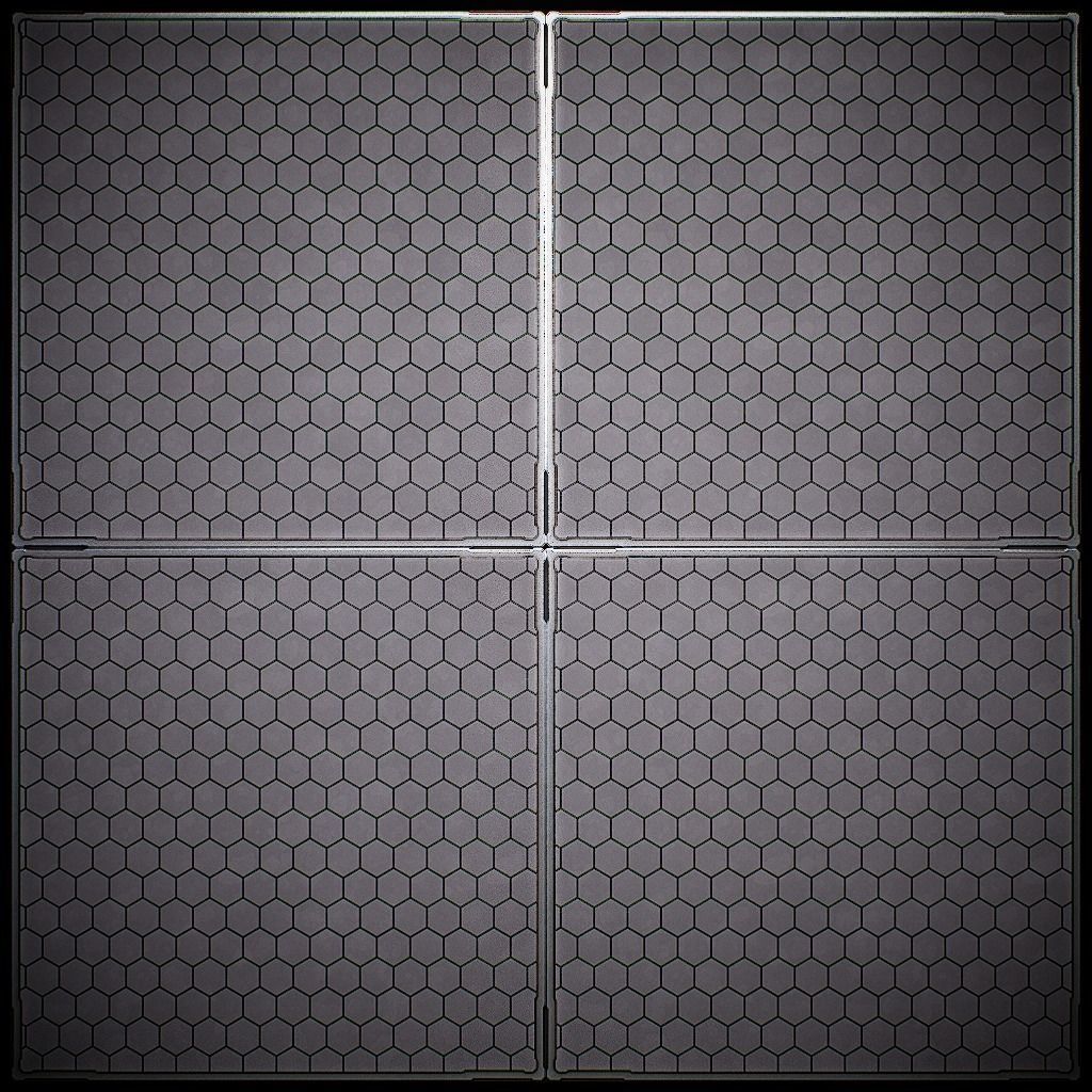 PBR Sci-Fi Texture Pack 09 Low-poly 3D model_14