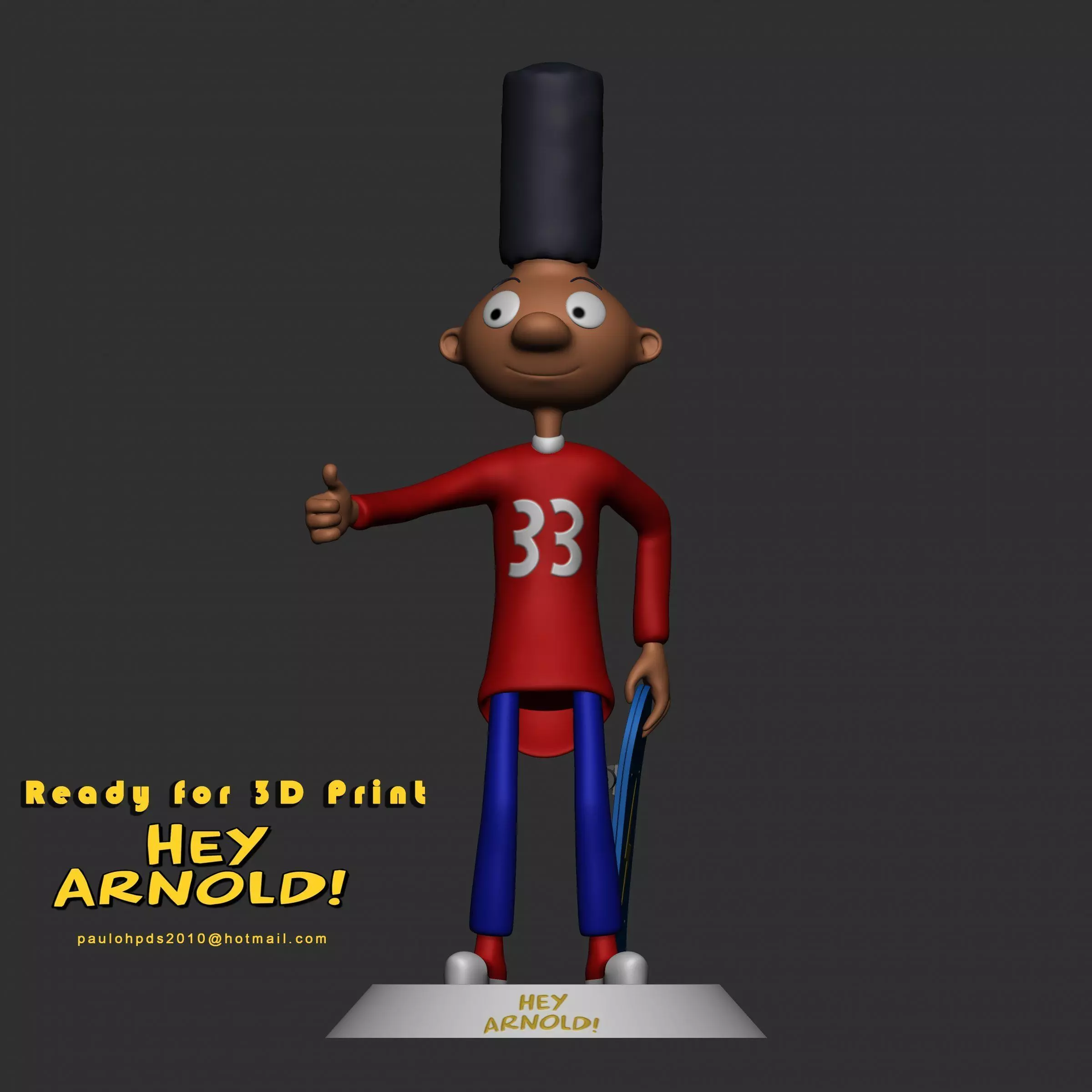 Hey Arnold - Fan Art - Gerald 3D print model_0
