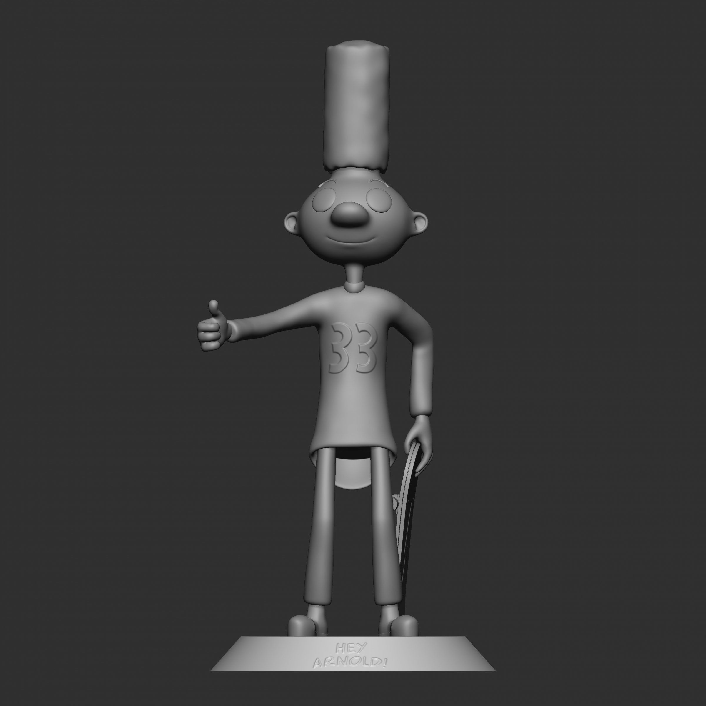 Hey Arnold - Fan Art - Gerald 3D print model_3