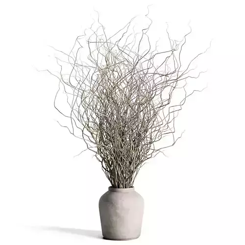Dried branches with concrete vase  bouquet 21