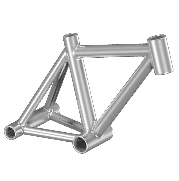 Steel Bicycle Frame 3D model_0