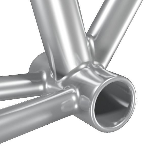 Steel Bicycle Frame 3D model_2