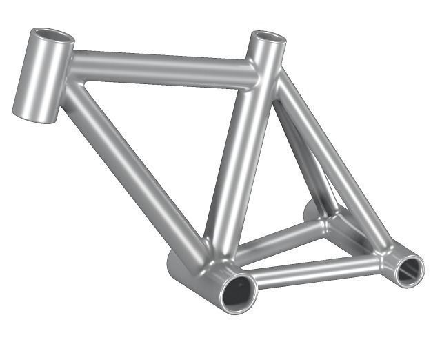 Steel Bicycle Frame 3D model_1