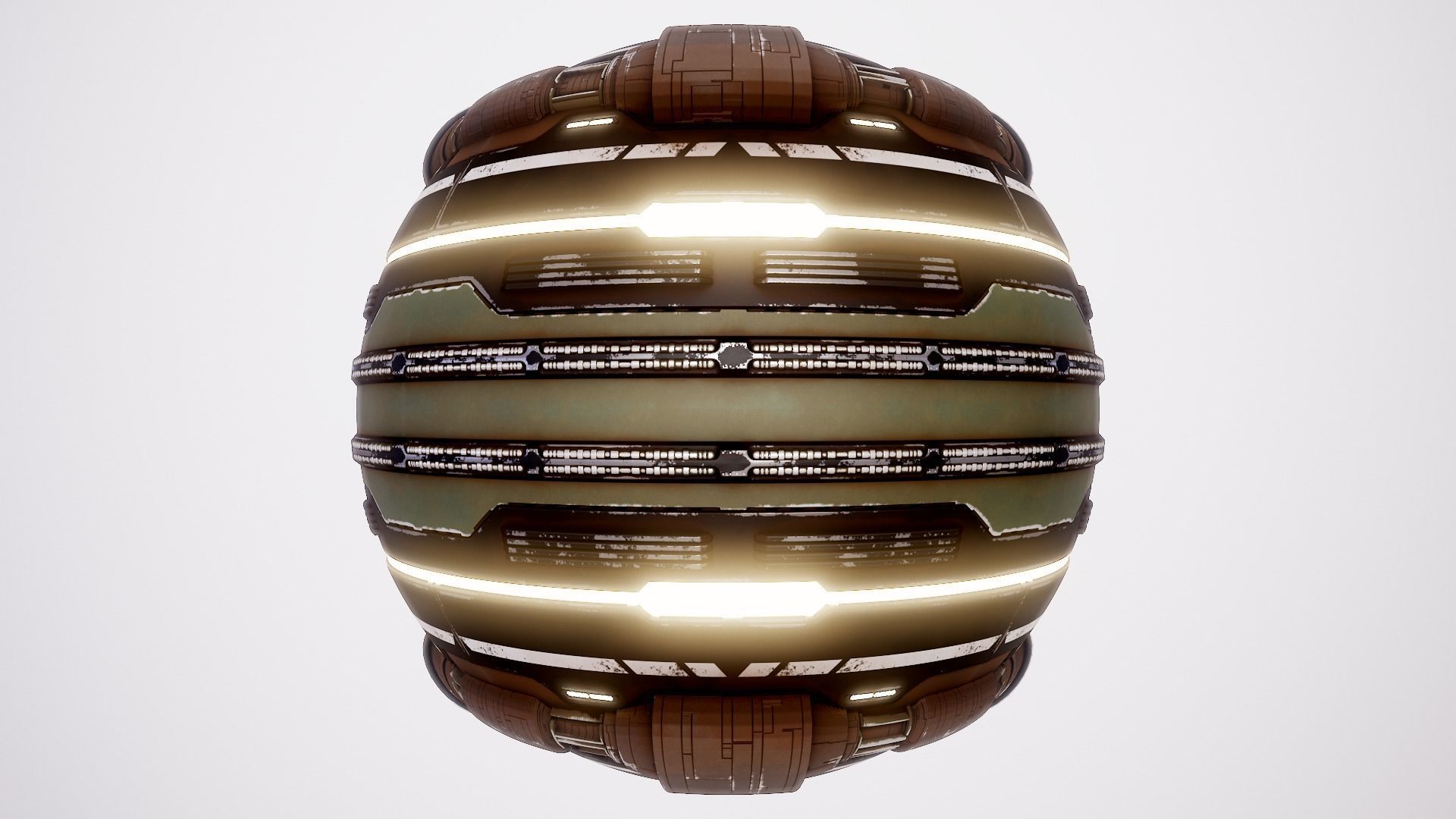 PBR Sci-Fi Texture Pack 10 Low-poly 3D model_7