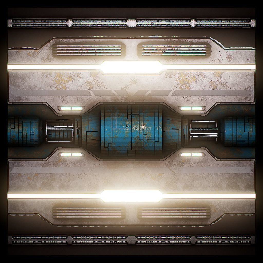 PBR Sci-Fi Texture Pack 10 Low-poly 3D model_14