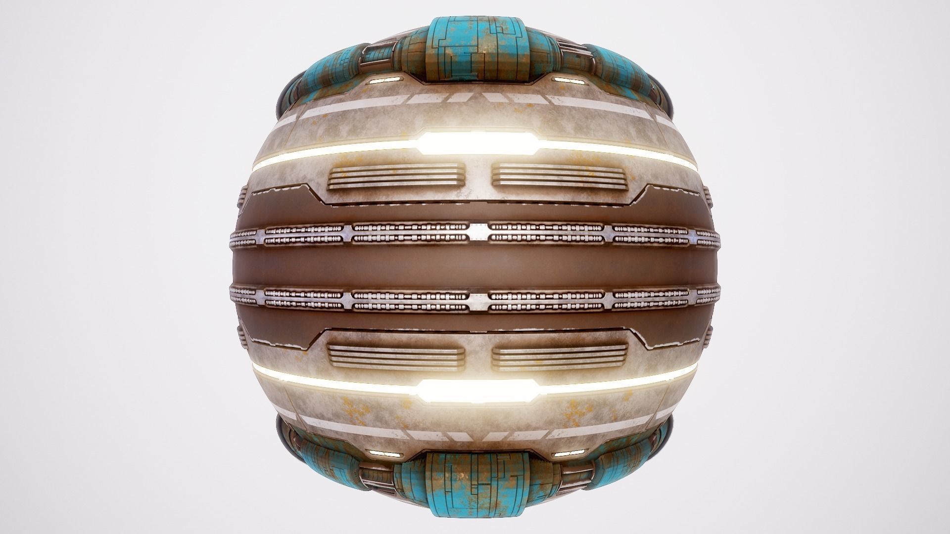 PBR Sci-Fi Texture Pack 10 Low-poly 3D model_13