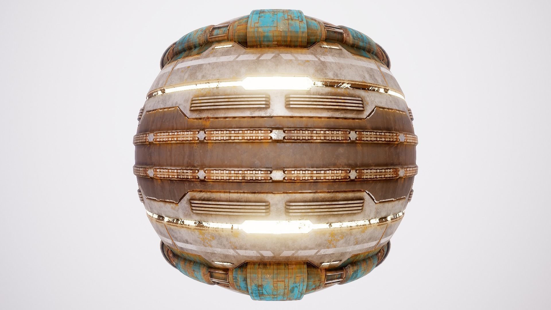 PBR Sci-Fi Texture Pack 10 Low-poly 3D model_16