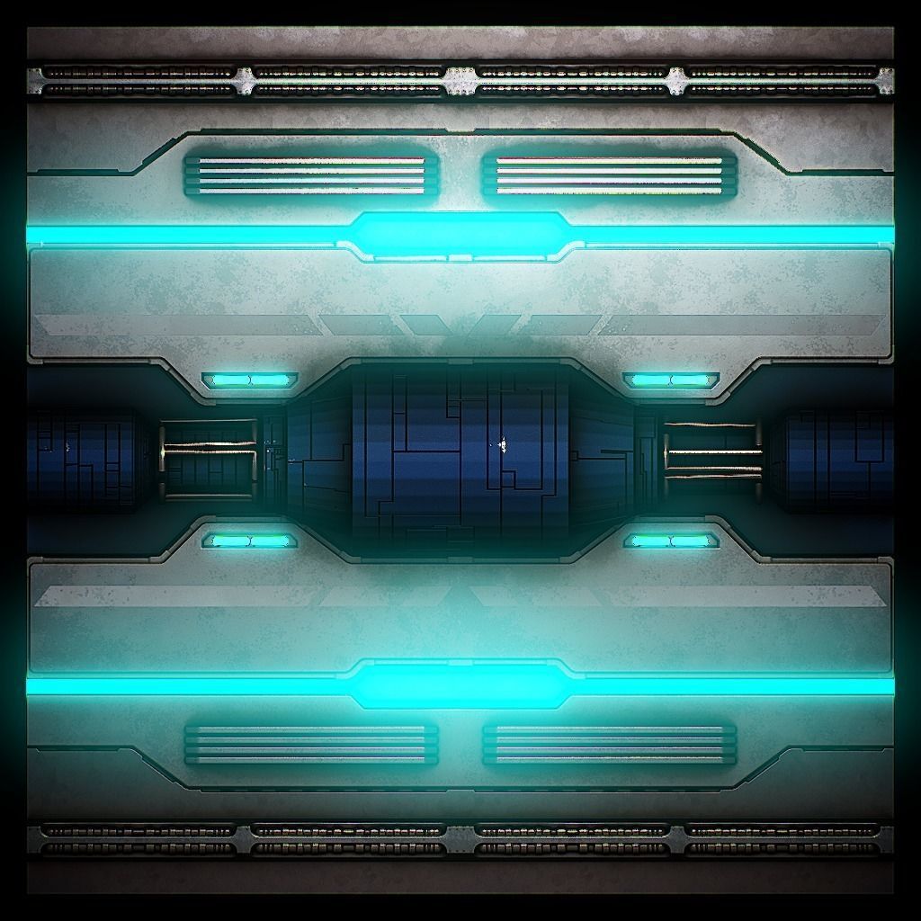 PBR Sci-Fi Texture Pack 10 Low-poly 3D model_2