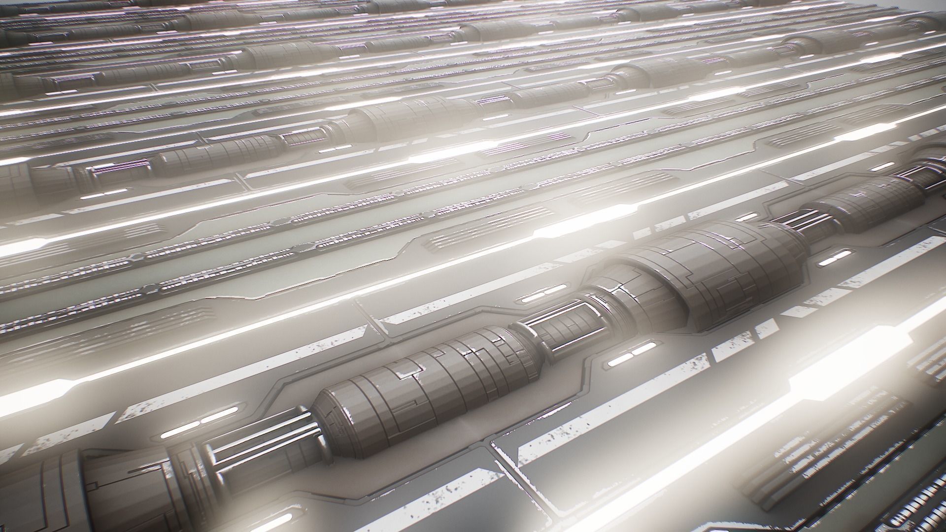 PBR Sci-Fi Texture Pack 10 Low-poly 3D model_9