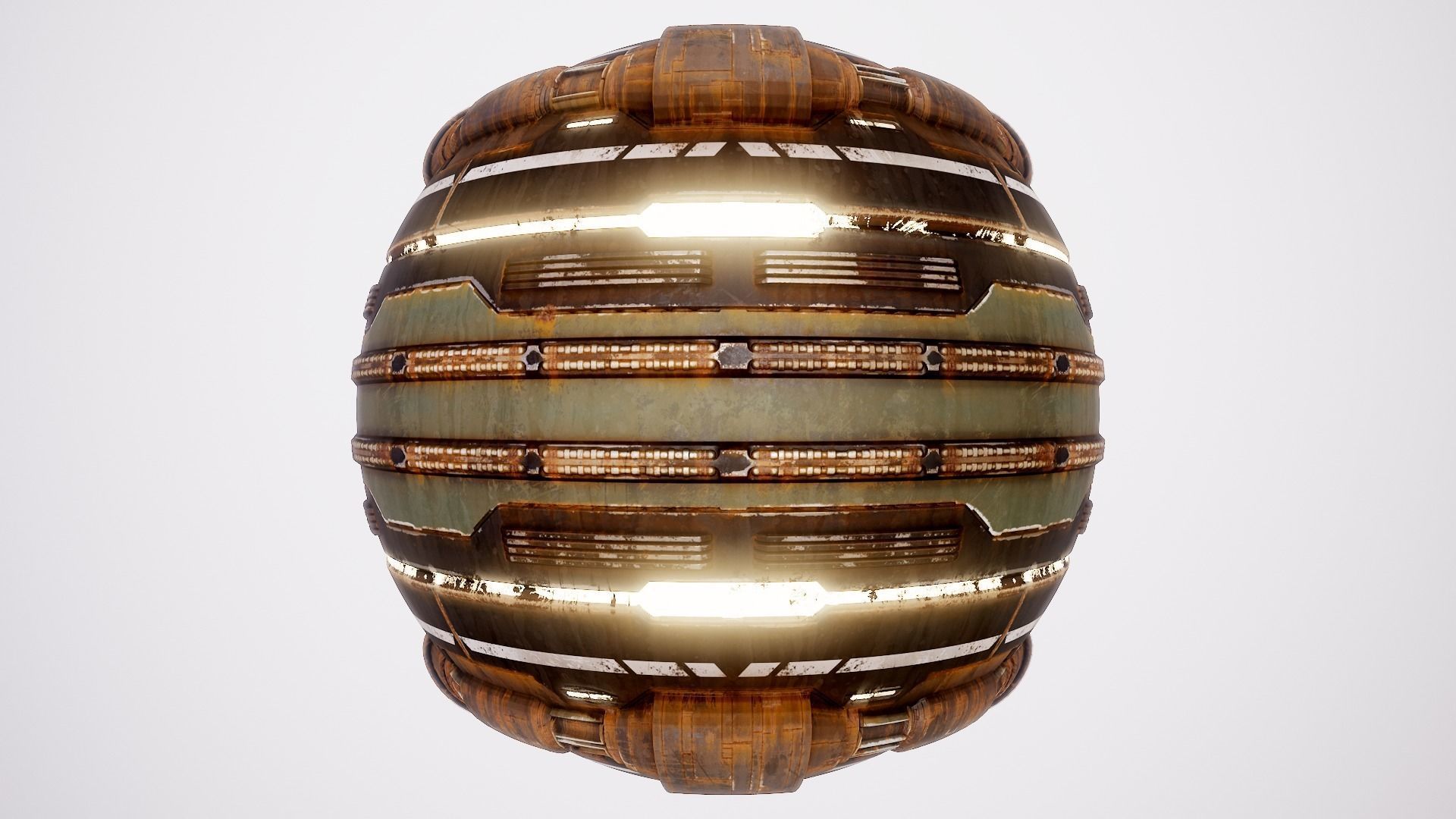 PBR Sci-Fi Texture Pack 10 Low-poly 3D model_10