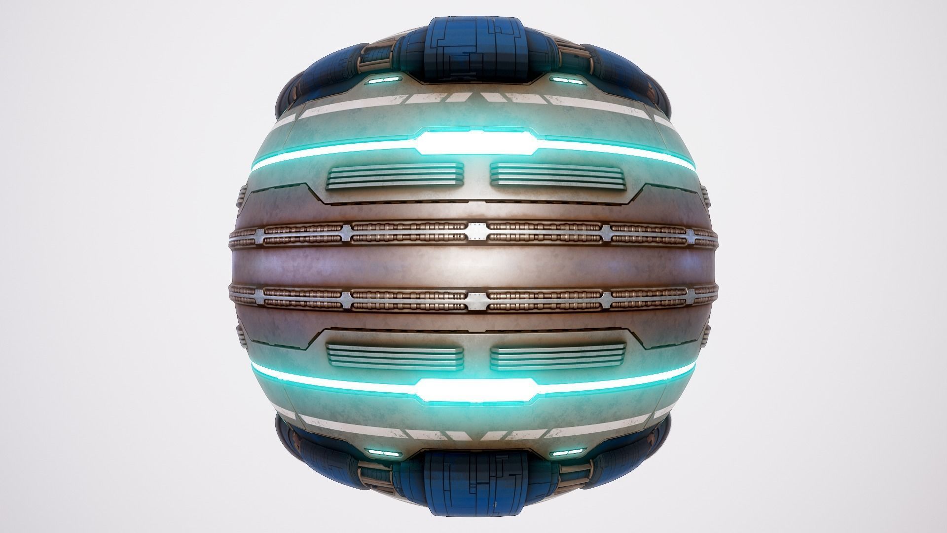 PBR Sci-Fi Texture Pack 10 Low-poly 3D model_1