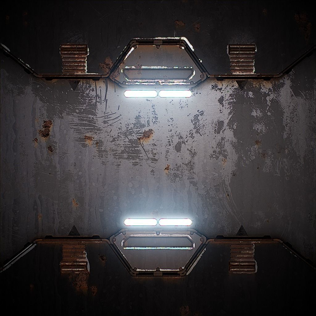 PBR Sci-Fi Texture Pack 11 Low-poly 3D model_11