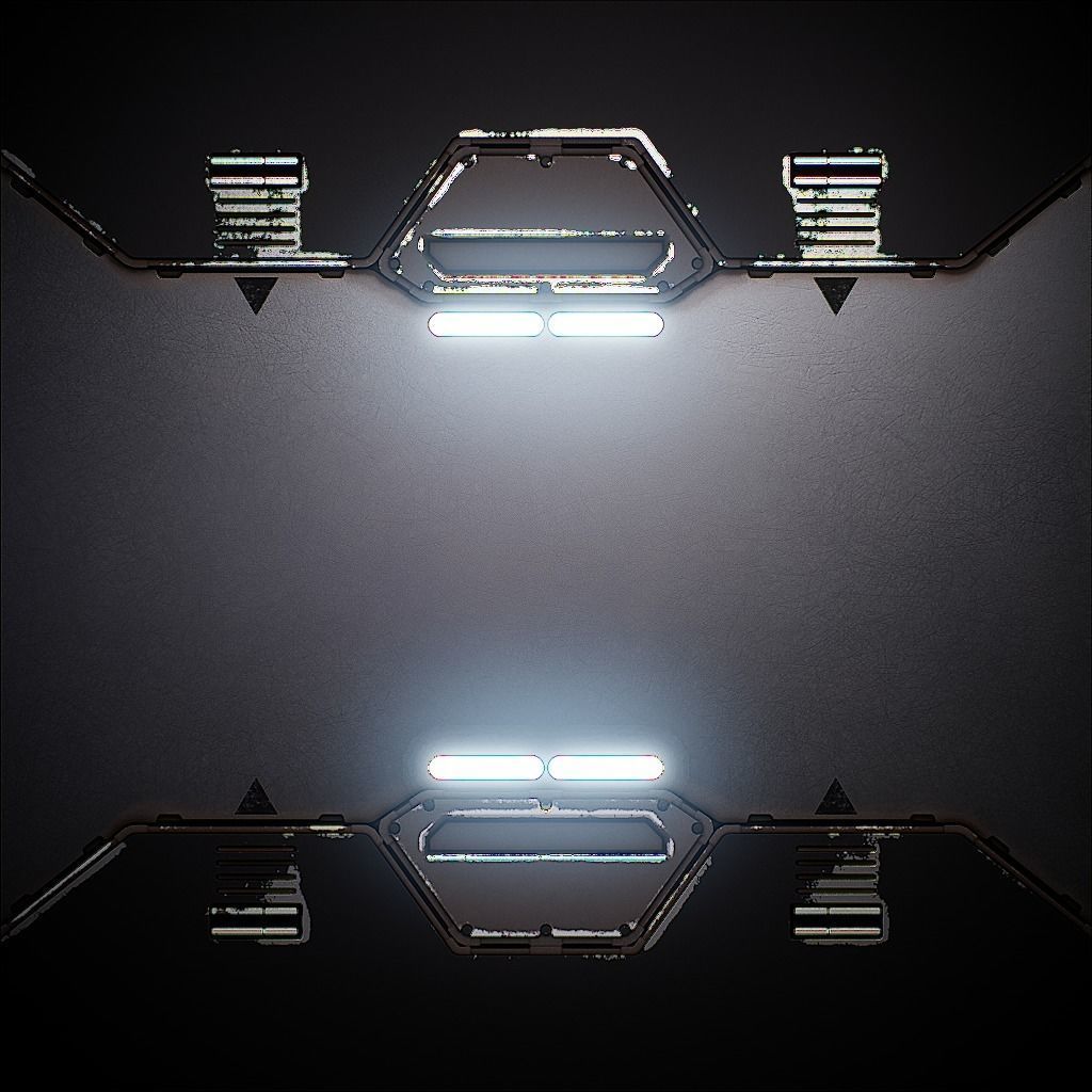 PBR Sci-Fi Texture Pack 11 Low-poly 3D model_8