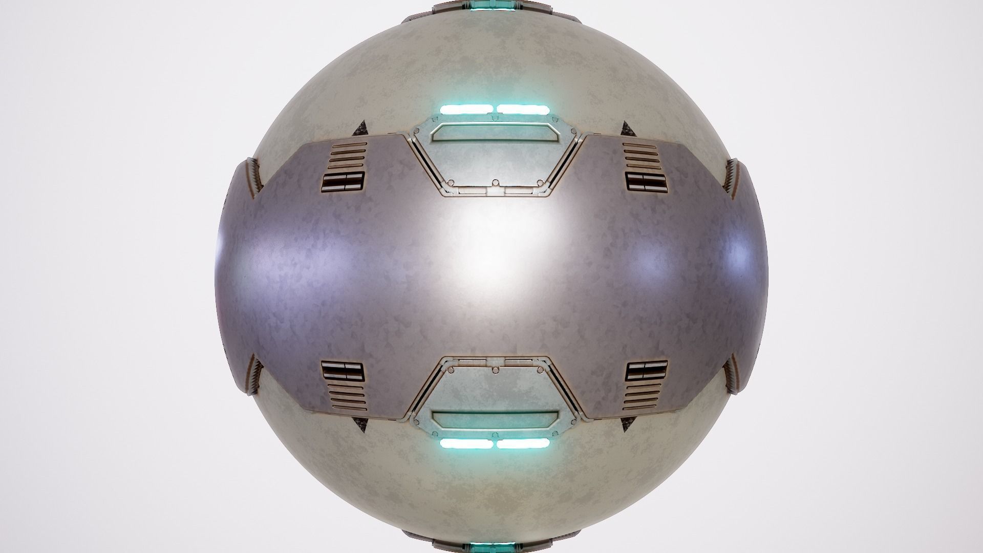 PBR Sci-Fi Texture Pack 11 Low-poly 3D model_1