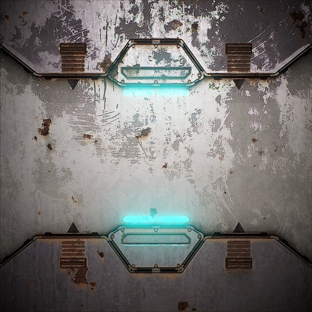 PBR Sci-Fi Texture Pack 11 Low-poly 3D model_5