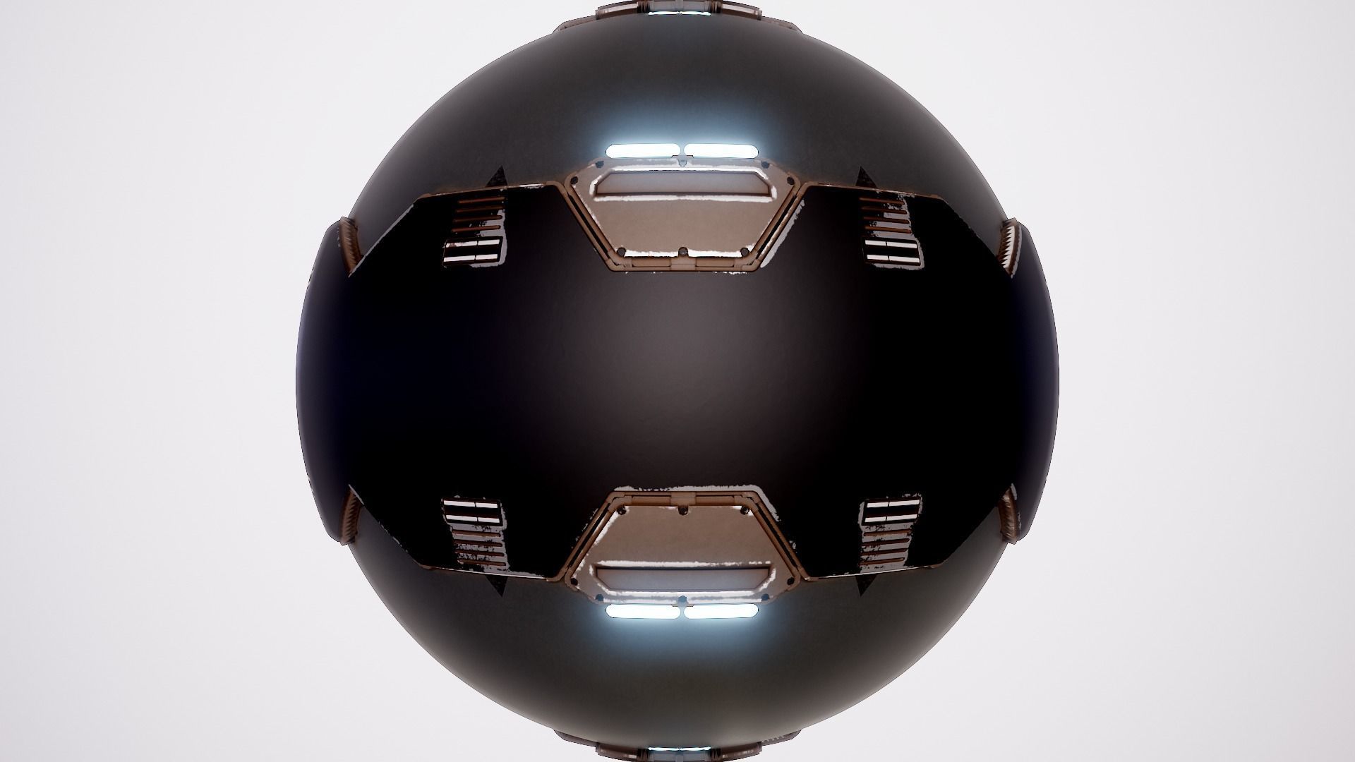 PBR Sci-Fi Texture Pack 11 Low-poly 3D model_7