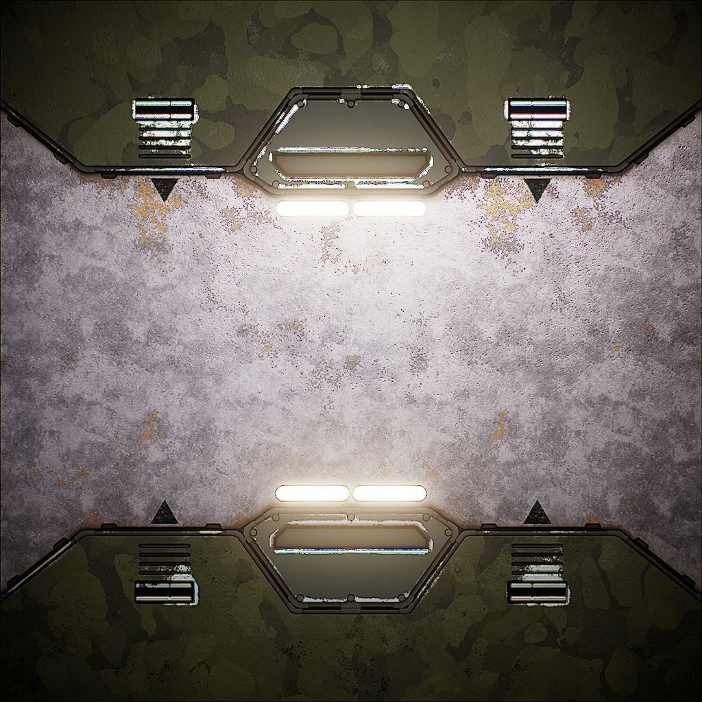 PBR Sci-Fi Texture Pack 11 Low-poly 3D model_14