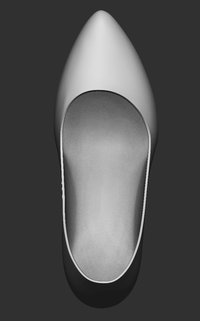 woman sexy high heels shoes highpoly mesh 3D print model 3D print model_5