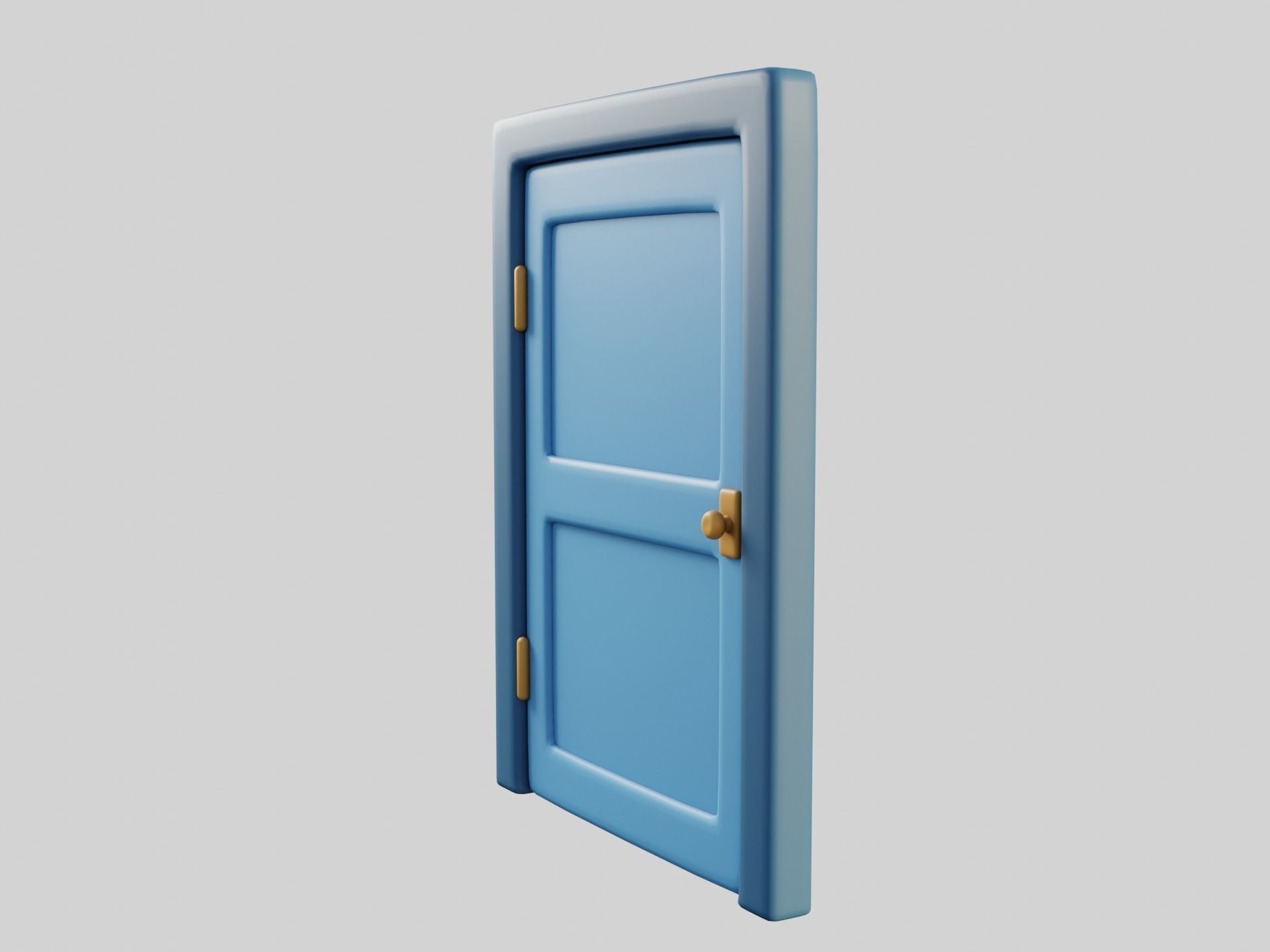 Cartoon Door 2a 3D model_3