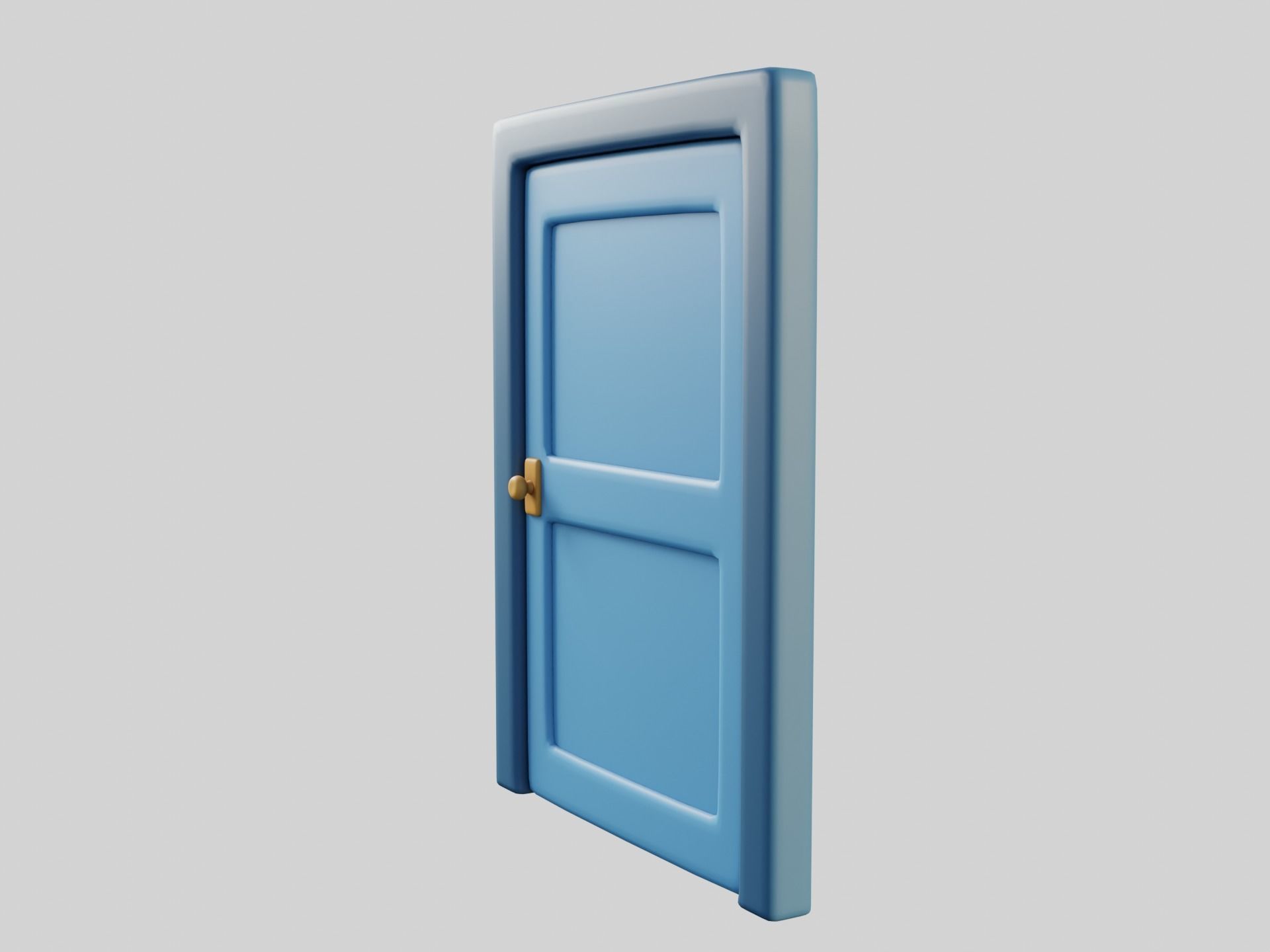 Cartoon Door 2a 3D model_8