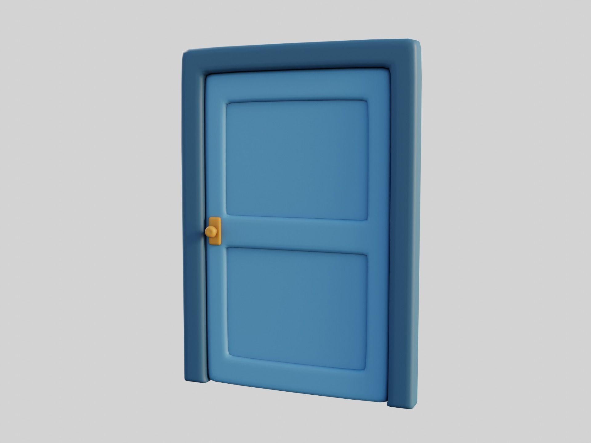 Cartoon Door 2a 3D model_9