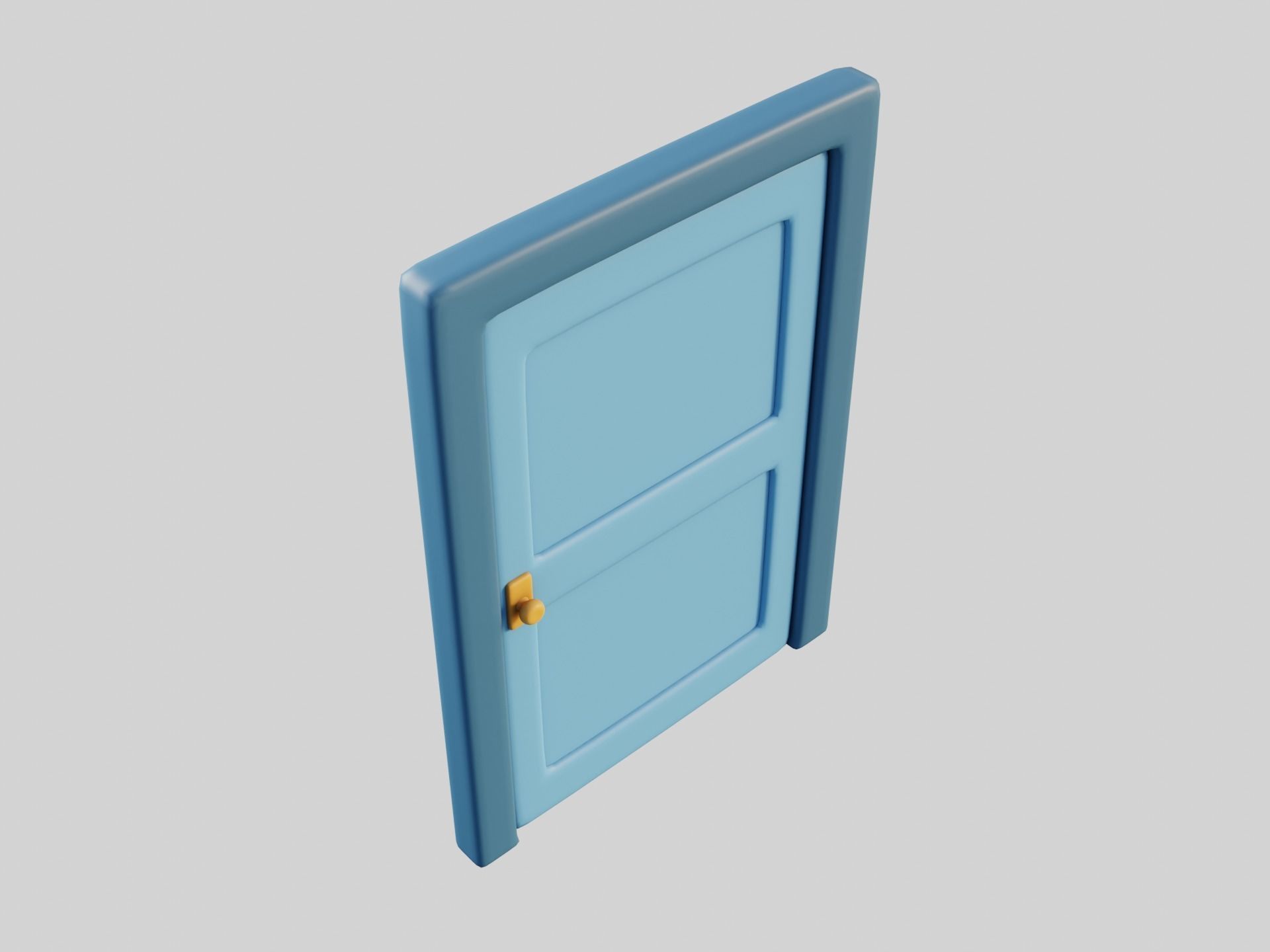 Cartoon Door 2a 3D model_10