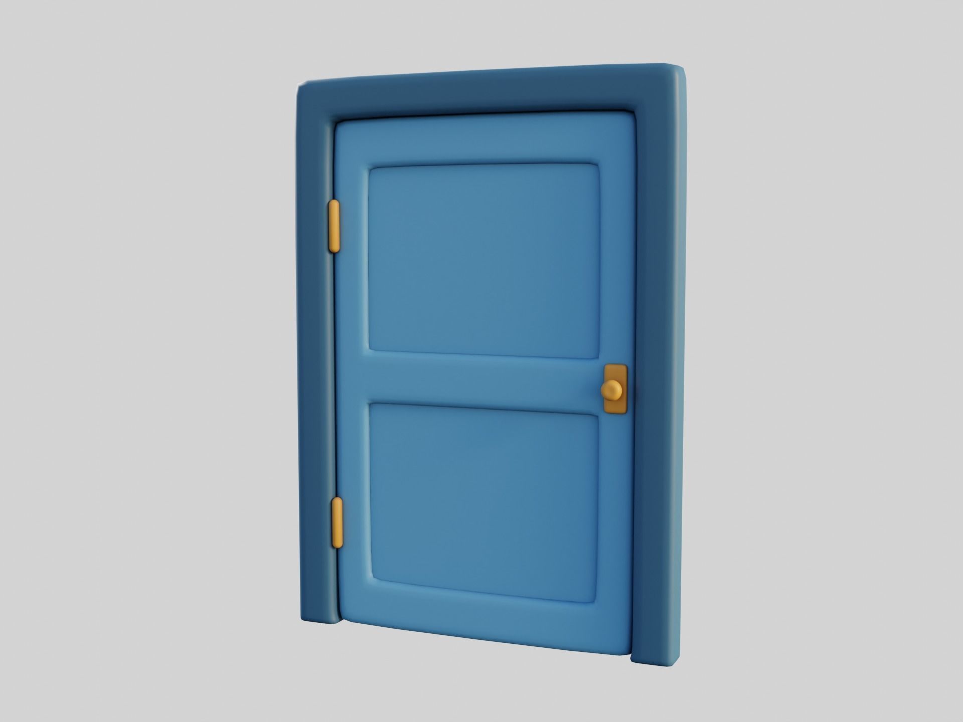 Cartoon Door 2a 3D model_4