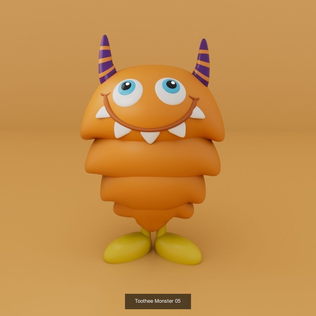 Toothee Monster Toys 3D Model Collection_5