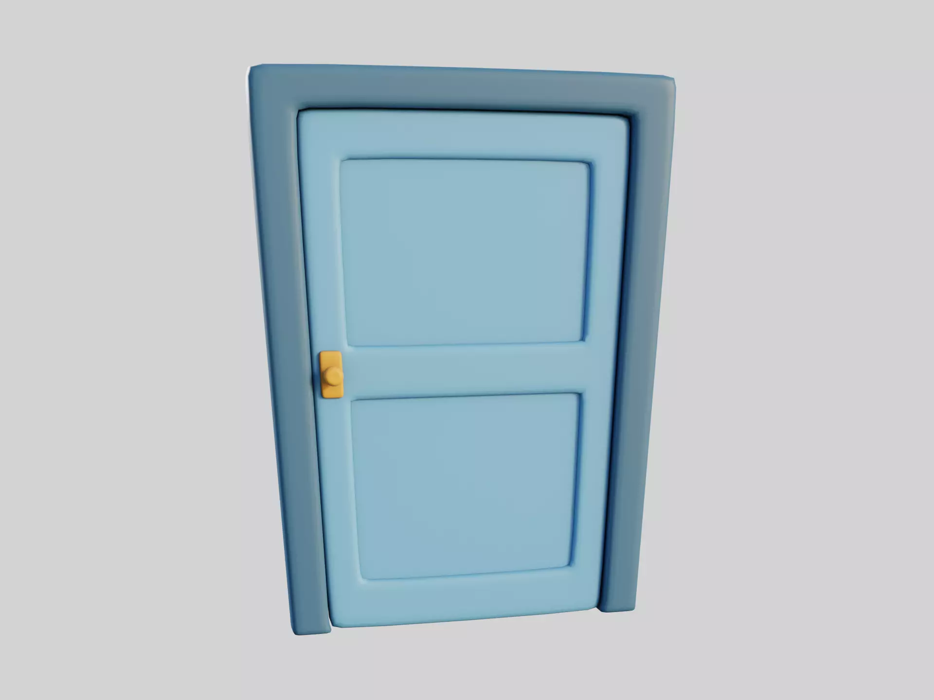 Cartoon Door 2b 3D model_0