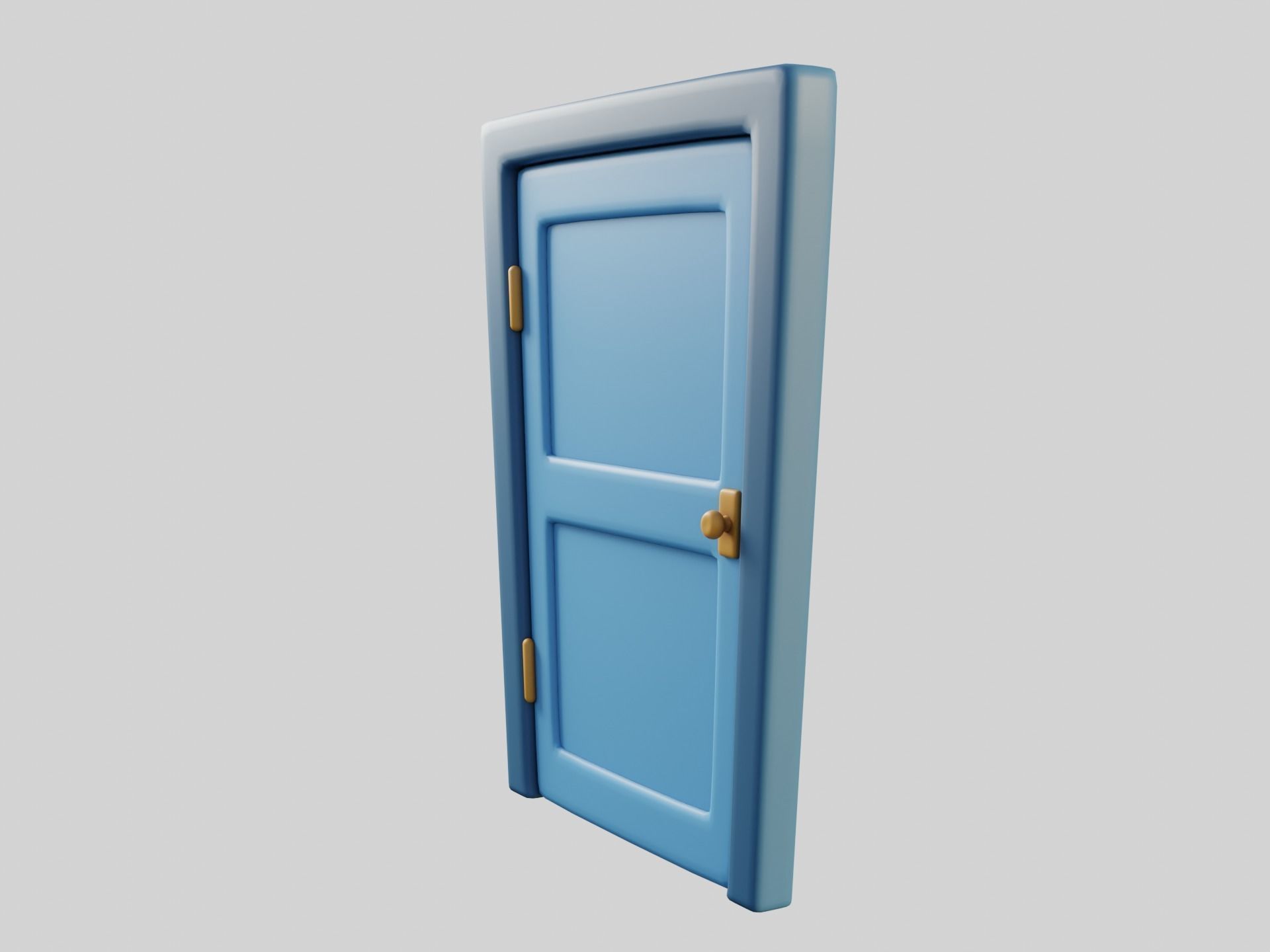 Cartoon Door 2b 3D model_3