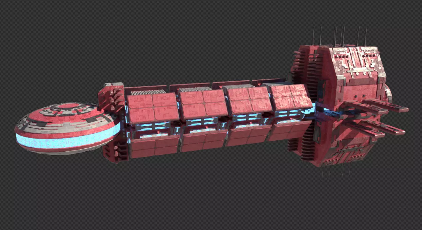 Space ship 01 Free 3D model