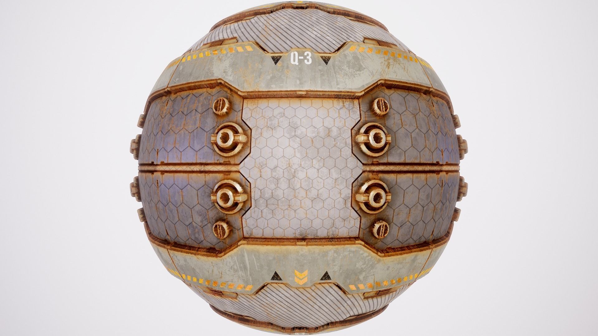 PBR Sci-Fi Texture Pack 12 Low-poly 3D model_16