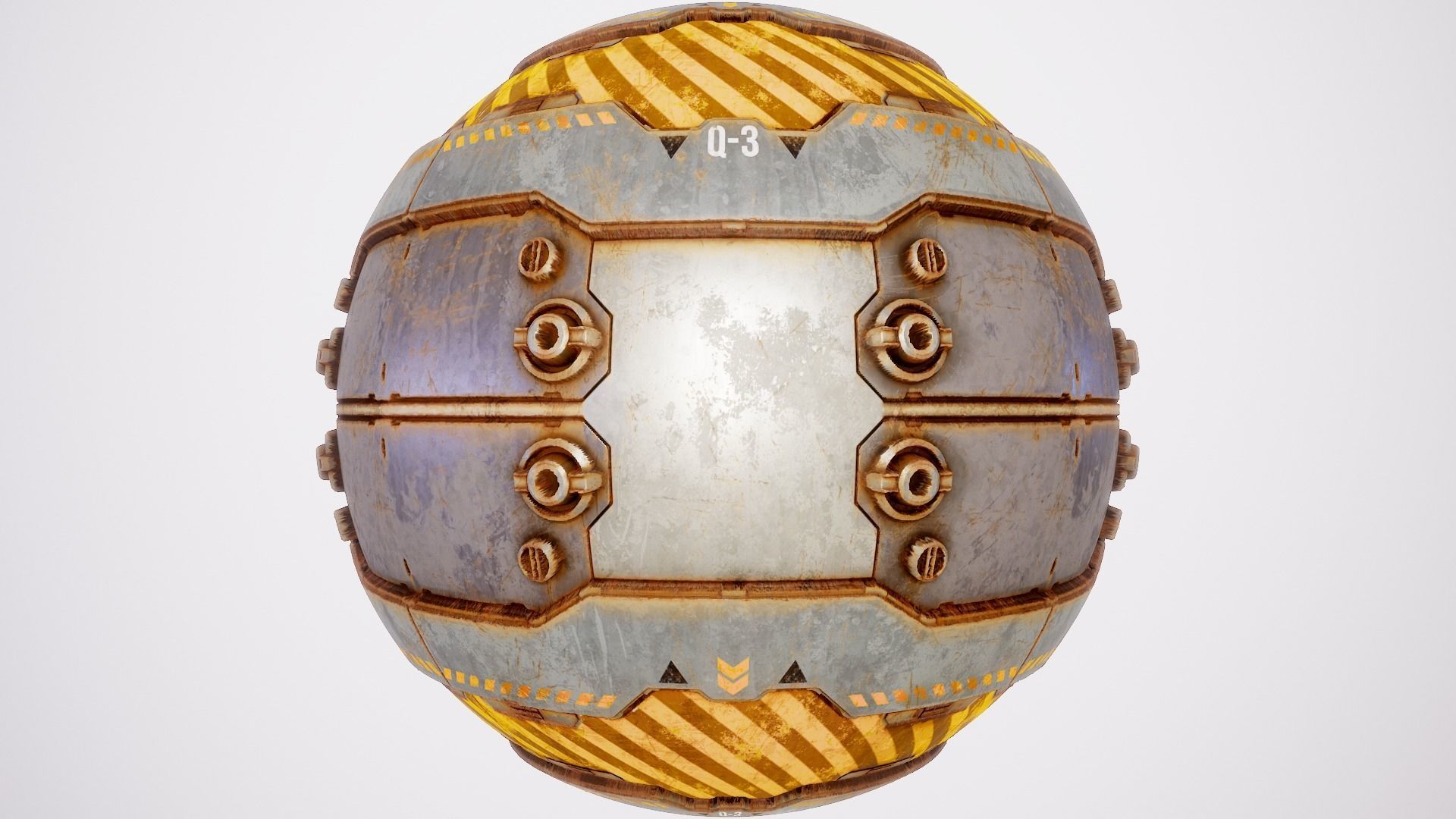 PBR Sci-Fi Texture Pack 12 Low-poly 3D model_4