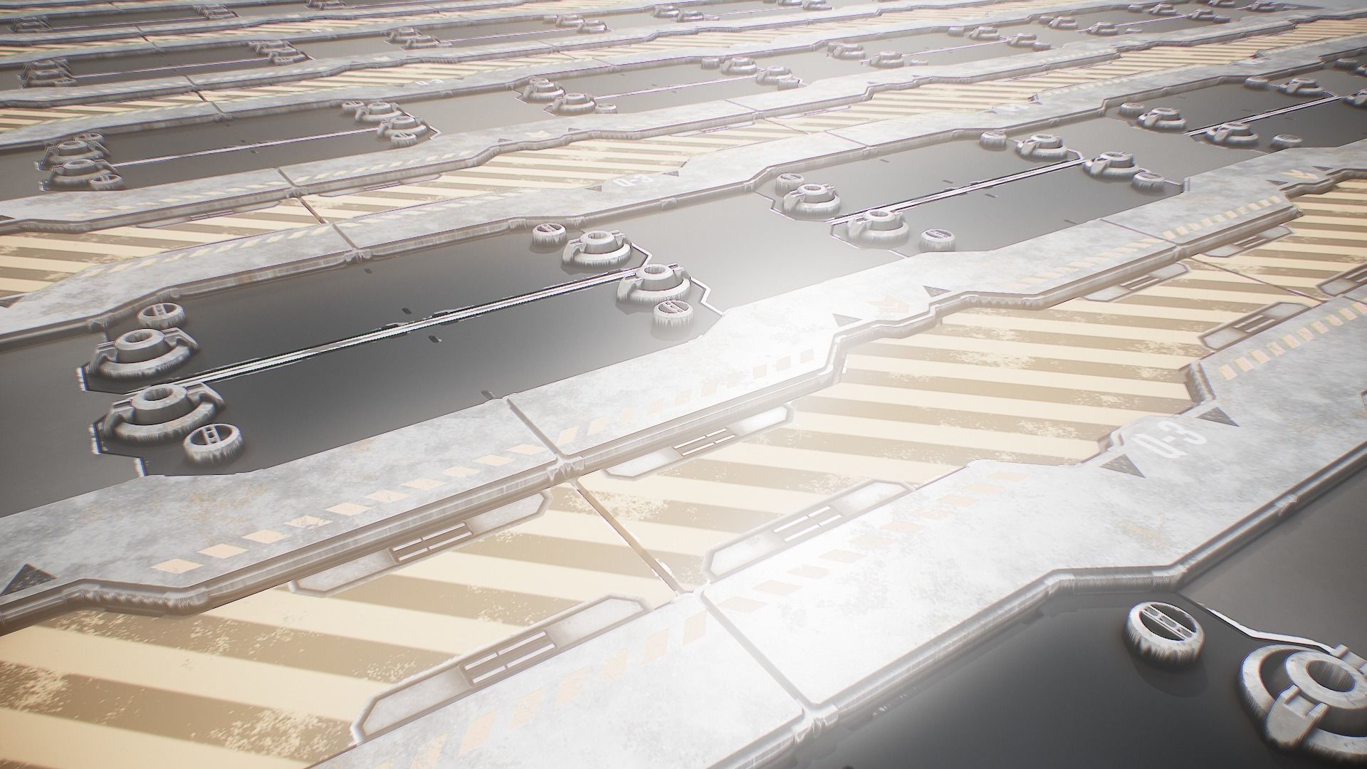 PBR Sci-Fi Texture Pack 12 Low-poly 3D model_9