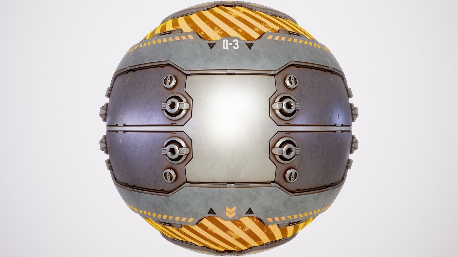 PBR Sci-Fi Texture Pack 12 Low-poly 3D model_1