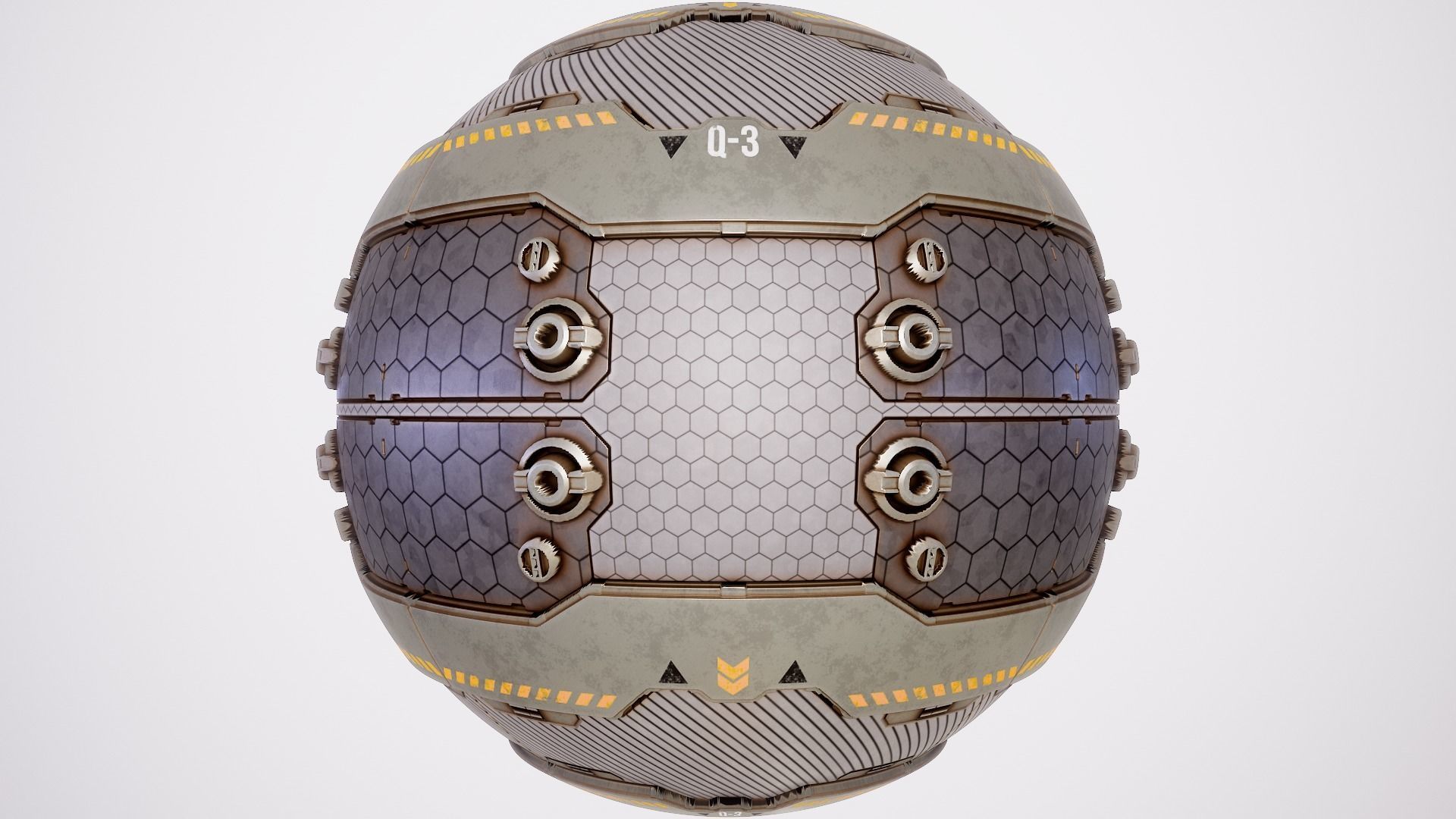 PBR Sci-Fi Texture Pack 12 Low-poly 3D model_13