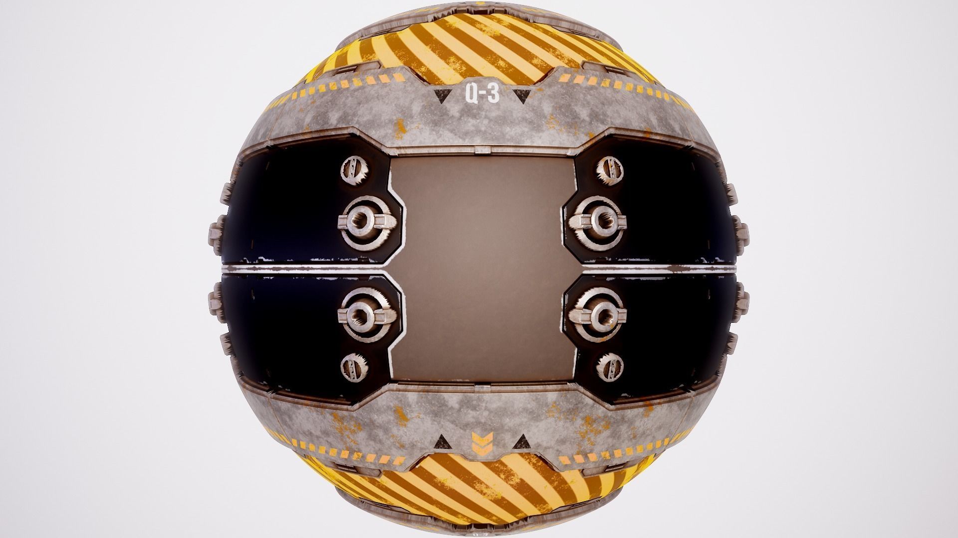 PBR Sci-Fi Texture Pack 12 Low-poly 3D model_7