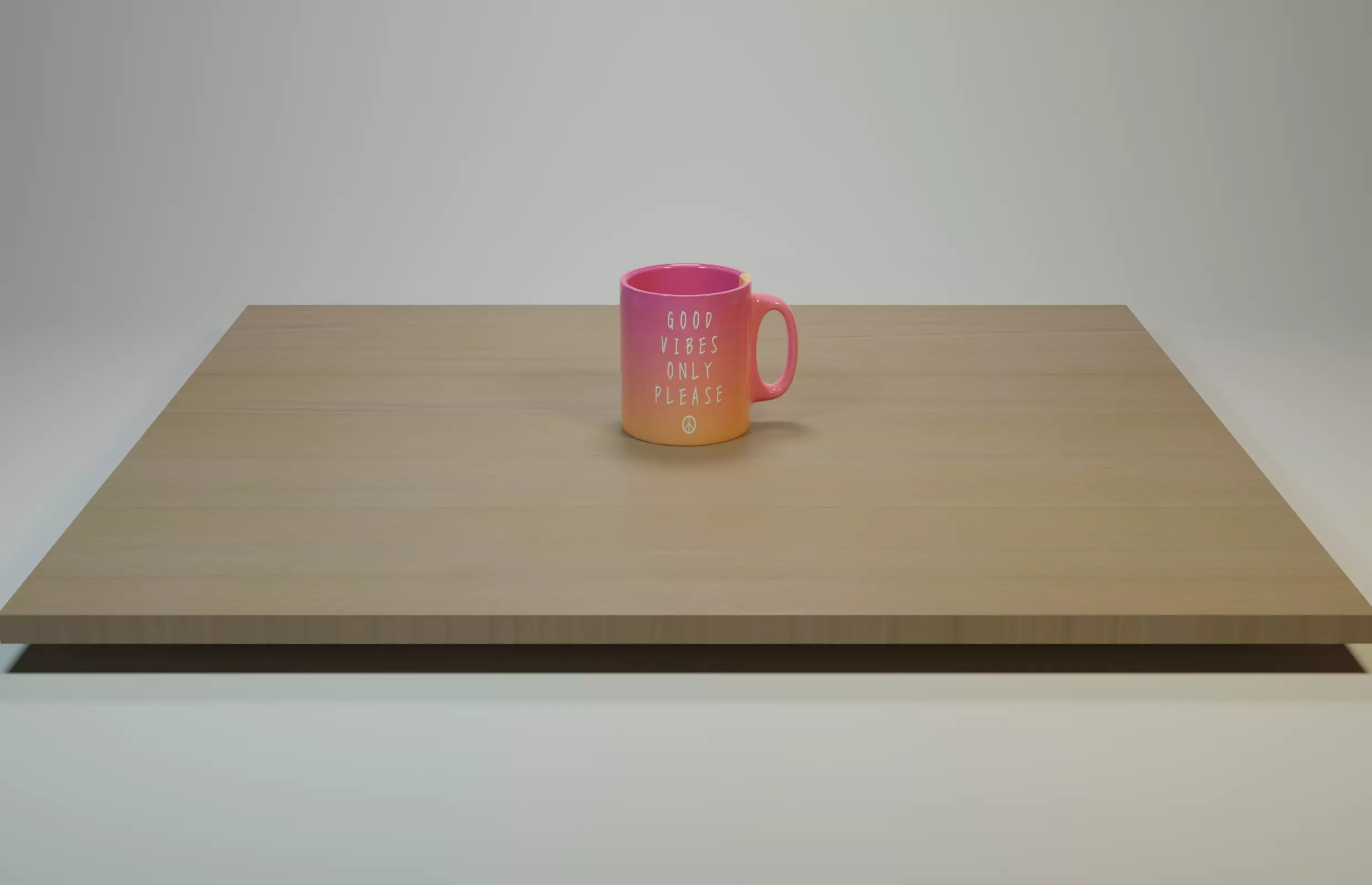 Mug Good Vibes Free 3D model