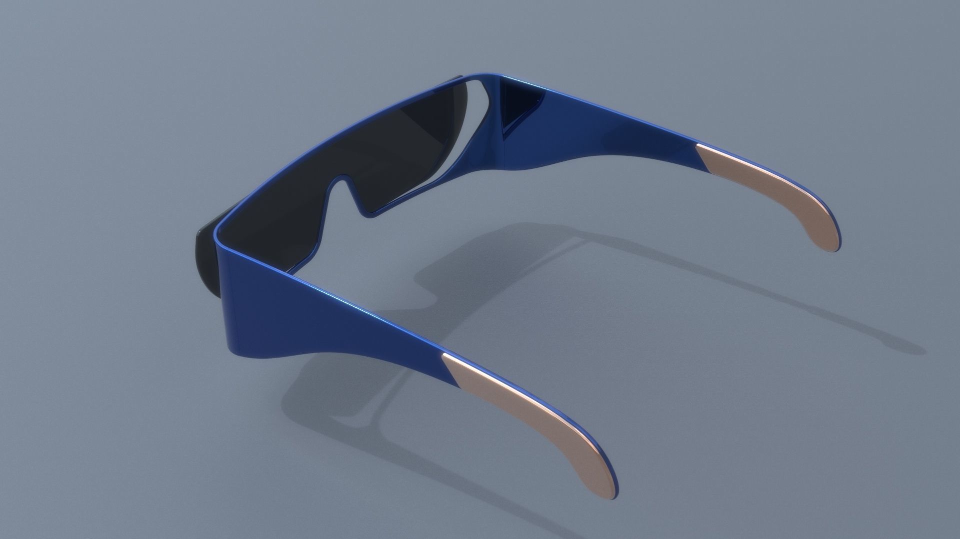 Fashion Sci fi glasses pack x4 3D Model Collection_22
