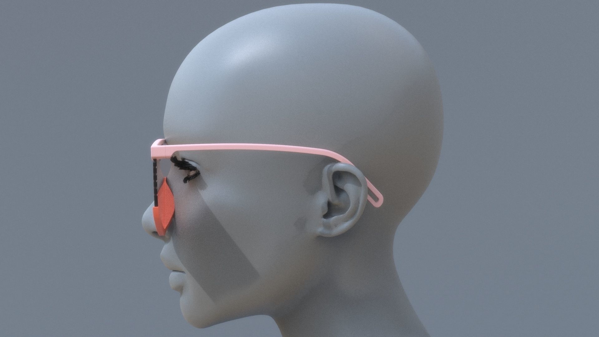 Fashion Sci fi glasses pack x4 3D Model Collection_10
