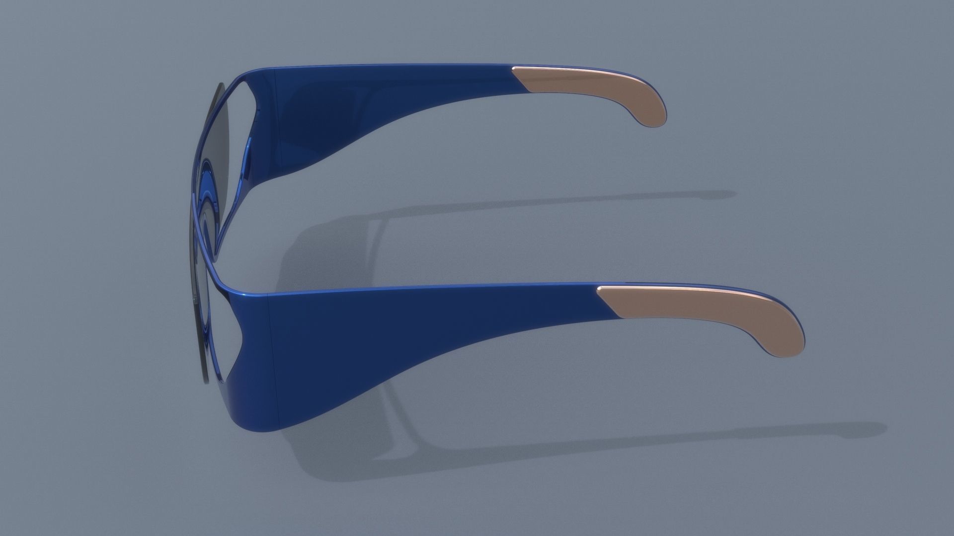 Fashion Sci fi glasses pack x4 3D Model Collection_21