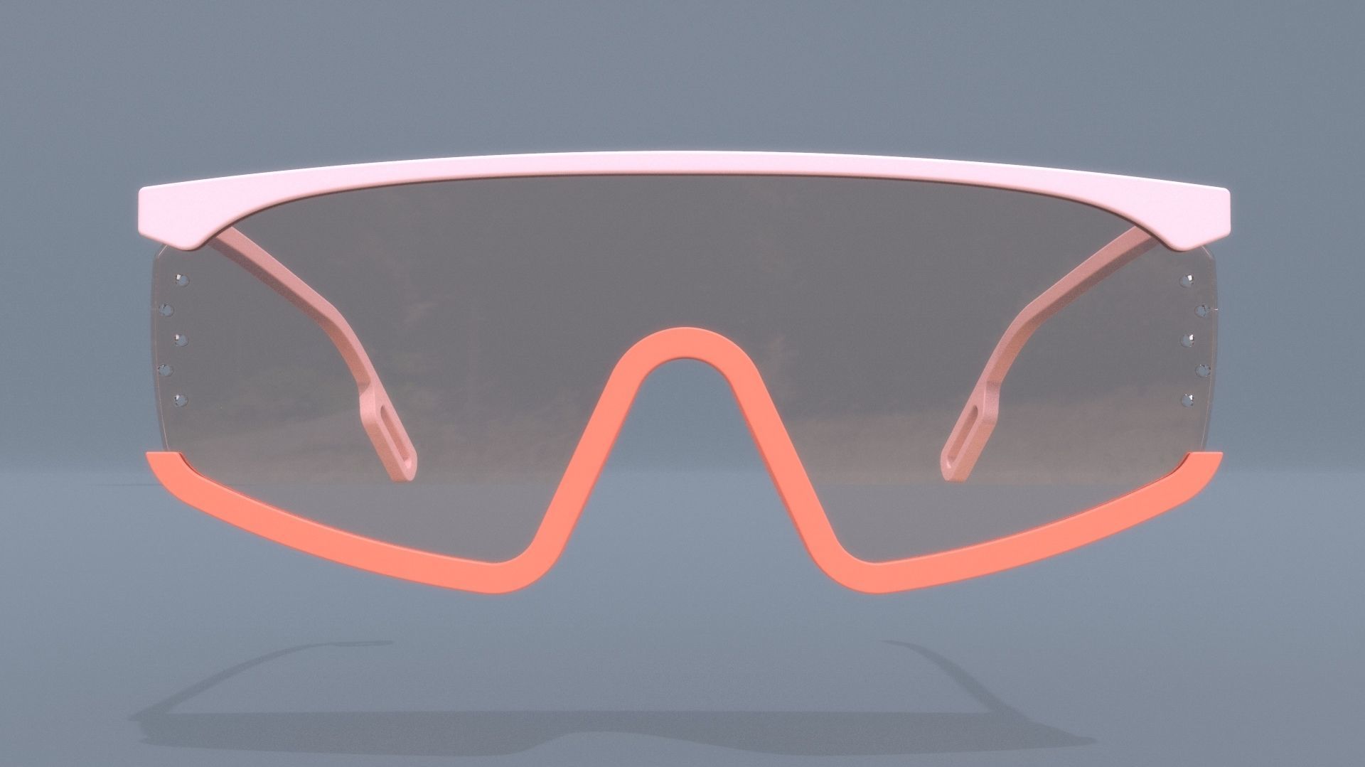 Fashion Sci fi glasses pack x4 3D Model Collection_15