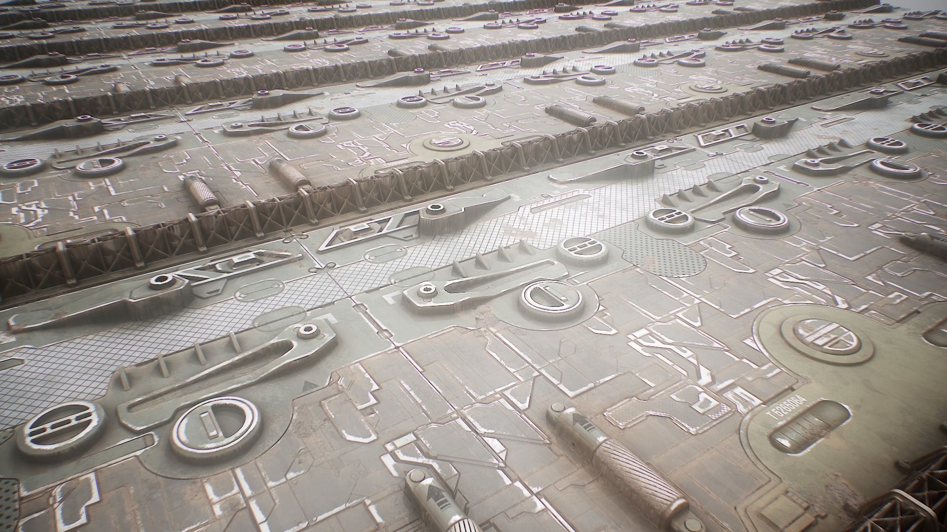 PBR Sci-Fi Texture Pack 13 Low-poly 3D model_18