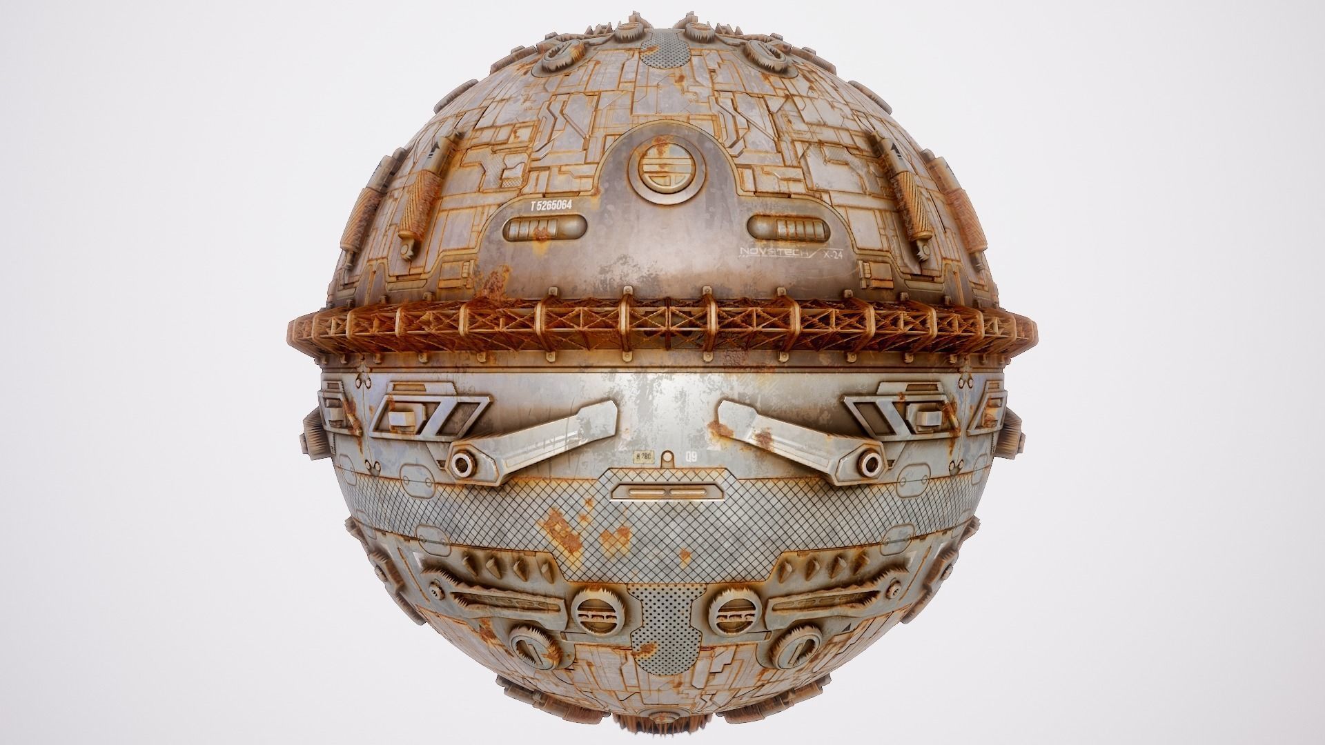 PBR Sci-Fi Texture Pack 13 Low-poly 3D model_10